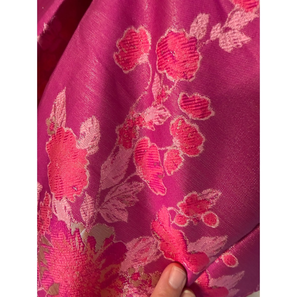 NWT Adrianna Papell Pink Floral Jacquard Fit & Flare Dress Size 8 - Picture 10 of 11